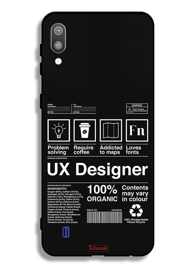 Tolwak Samsung Galaxy M10 Protective Case Cover Ux Designer Sticker - Image 2