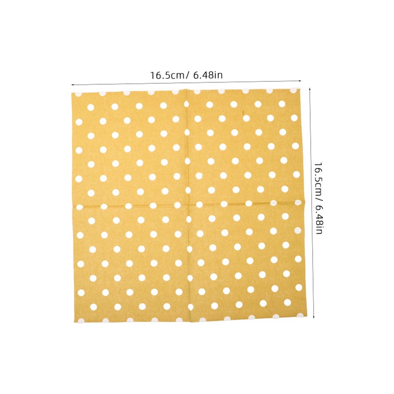 16 Pack Printed Dots Paper Napkins Disposable for Wedding Birthday Party Dinner - Image 3