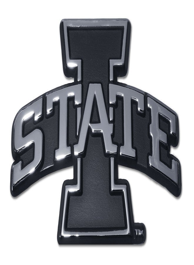 Iowa State University Cyclones"I State Logo" Chrome Plated Premium Metal NCAA College Car Truck Motorcycle Emblem