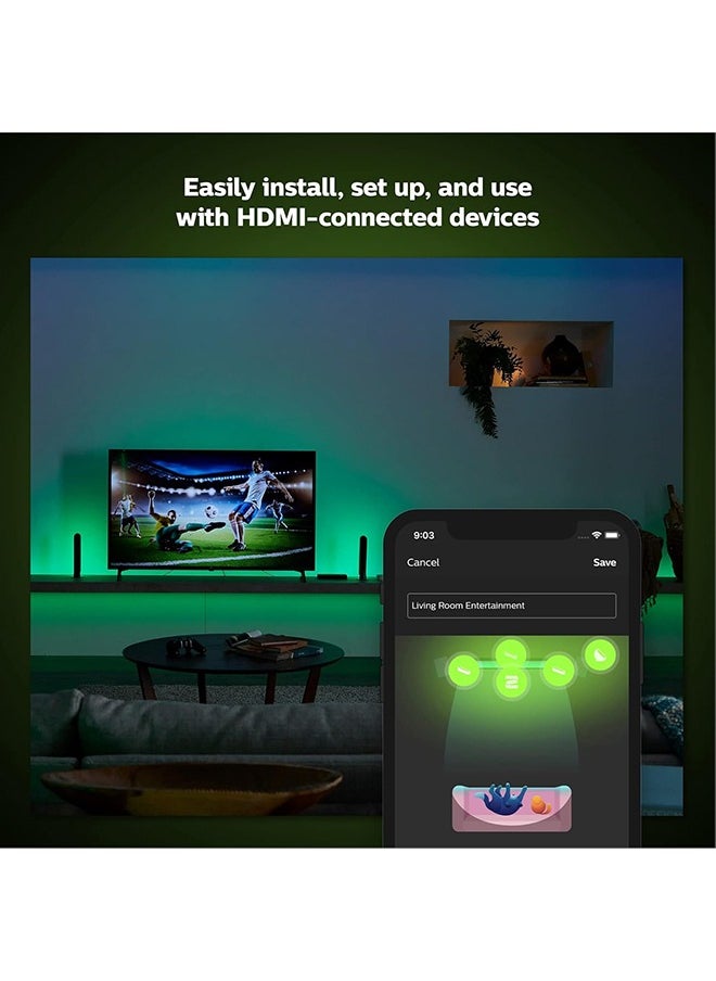 Philips hue - Play HDMI Sync Box - Requires Hue Bridge - Supports Dolby Vision HDR10+ and 4K - Control with Hue App - Compatible with Alexa, Google Assistant, and Apple HomeKit - Image 1