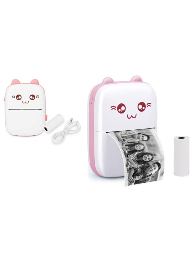 Portable Bluetooth Thermal Printer - Cute Design - Inkless instant printing for photos, Labels & Notes. - Image 1
