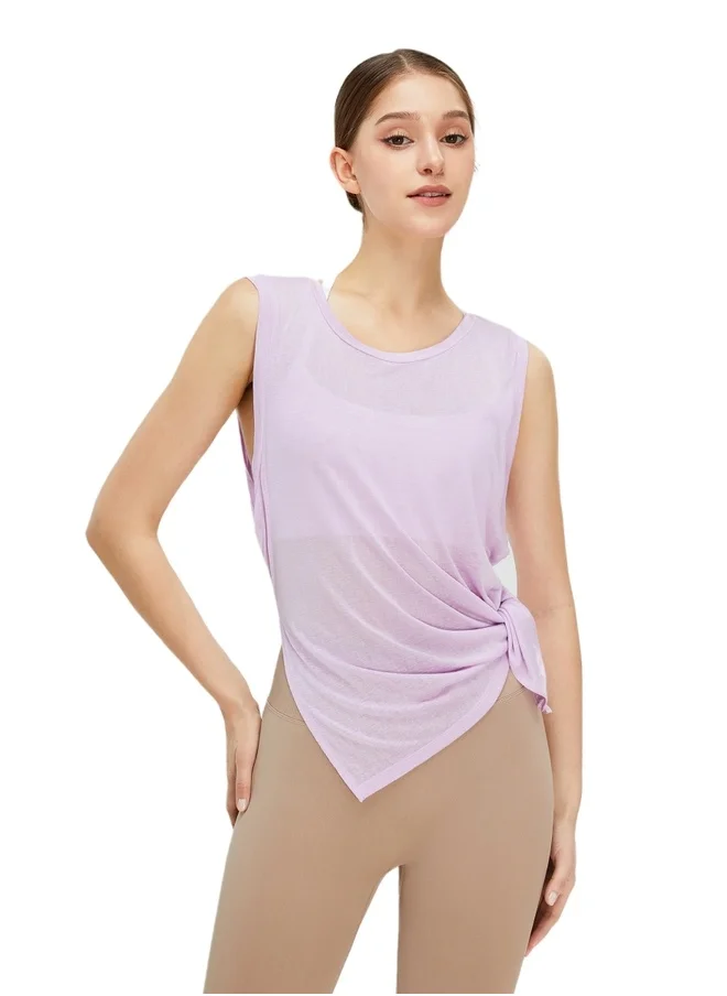 كون.يوغا Womens Tank Top Round Neckline Shirt