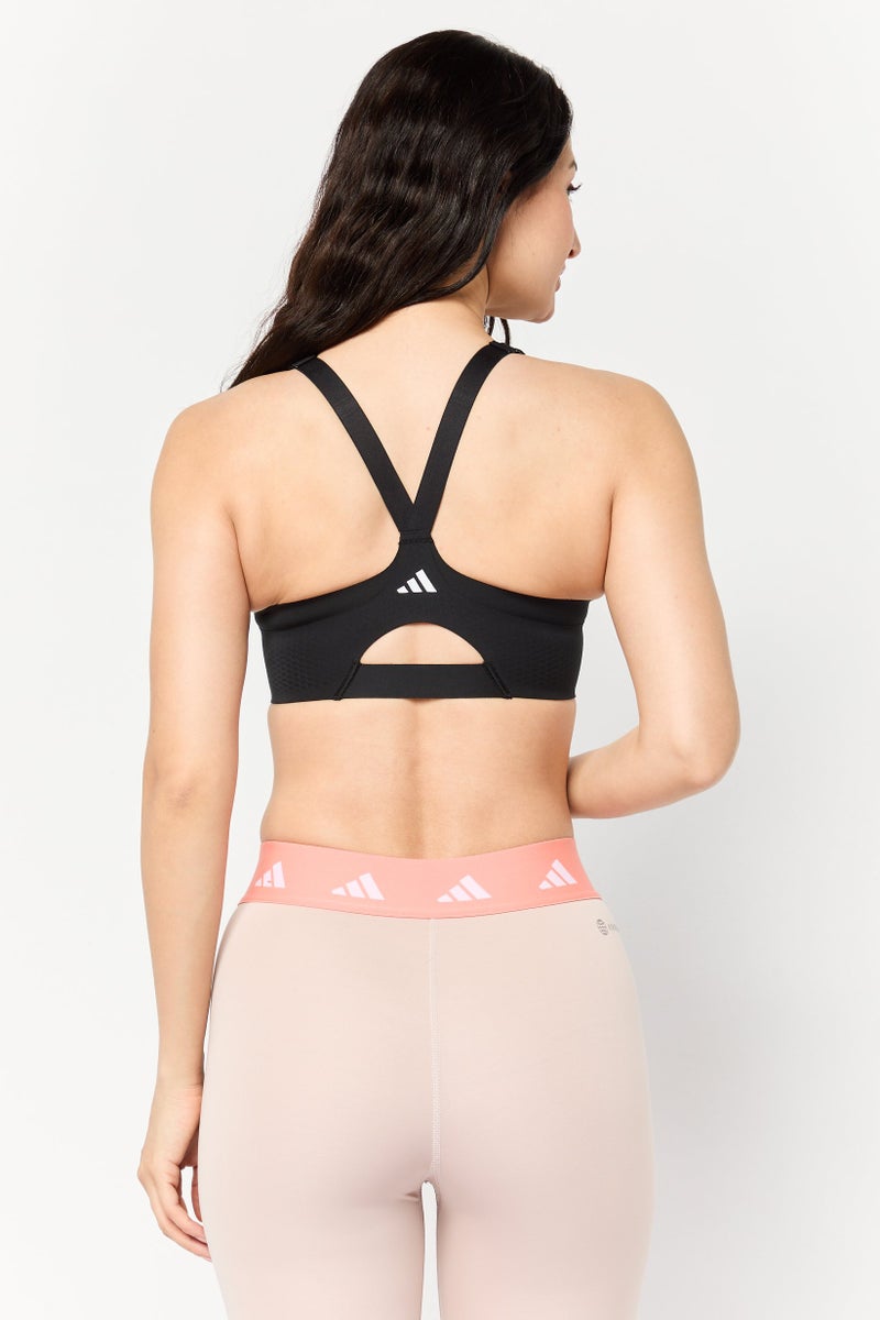 Adidas Women Sportswear Fit Sleeveless Training Sports Bra, Black - Image 3