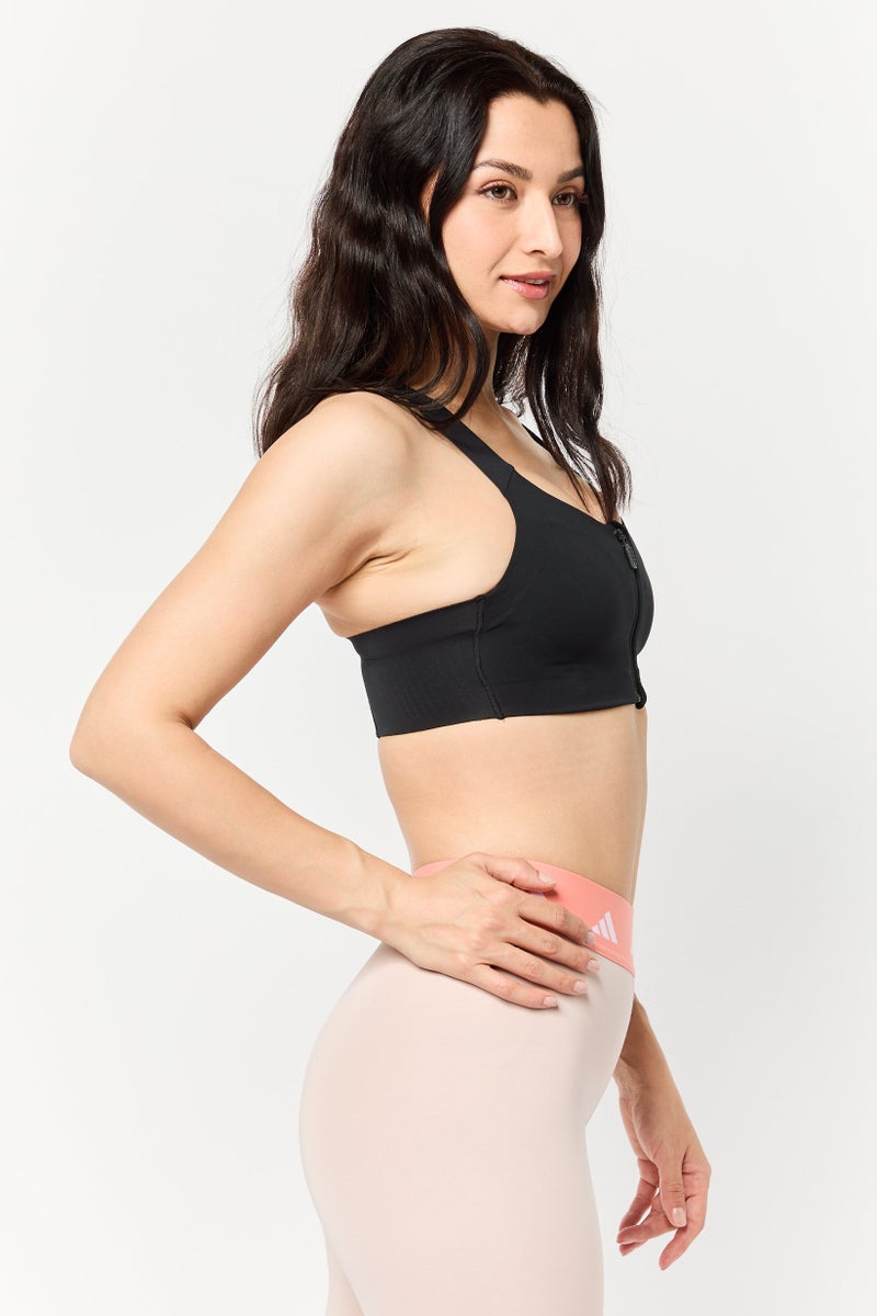 Adidas Women Sportswear Fit Sleeveless Training Sports Bra, Black - Image 2