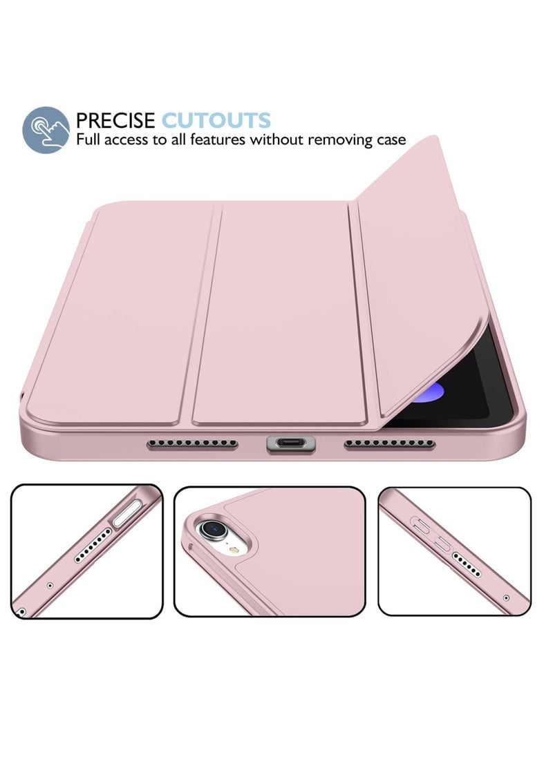 JAJEEK NEW Smart Case with Pencil Holder Compatible with iPad Mini 6, Trifold Stand Smart Case with Soft TPU Back, Auto Wake/Sleep, Dust Proof & Anti-Fingerprint, Heavy Duty Protection for iPad Mini 6 - Image 4