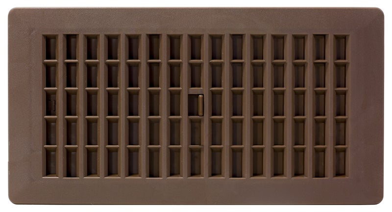 Decor Grates PL410-OB 4-Inch by 10-Inch Plastic Floor Register, Oak Brown - Image 2