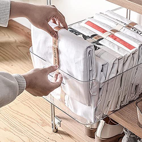 INKULTURE Refrigerator Pantry Organizer and Storage Bins And Ice Cube Holder With Front Handle For Fridge, Kitchen Cabinets, Countertops And Bedroom Etc | Medium | Pack of 02 - Image 3