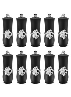 SYOSI Empty Lipstick Tube, 10 Pcs Royal Style DIY Lipstick Empty Container Self-made Lipstick Mold Lip Balm Tubes (Black)  - Image 1