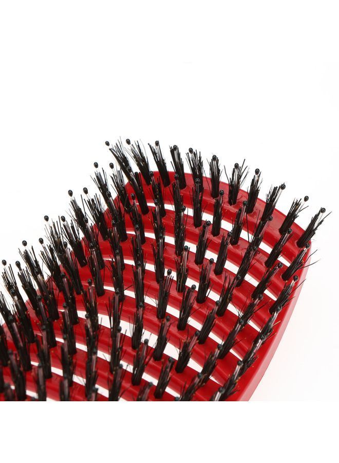 NIBEMINENT Nylon Detangle Hair Scalp Massage Comb Red/Black - Image 4