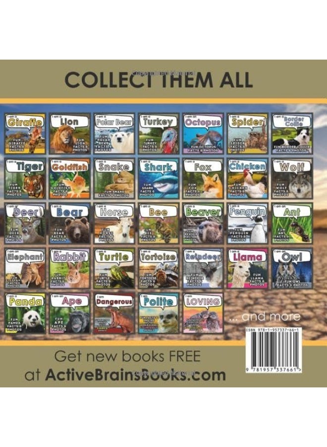 I Am A Tortoise A Childrens Book With Fun And Educational Animal Facts With Real Photos I Am  - Image 2
