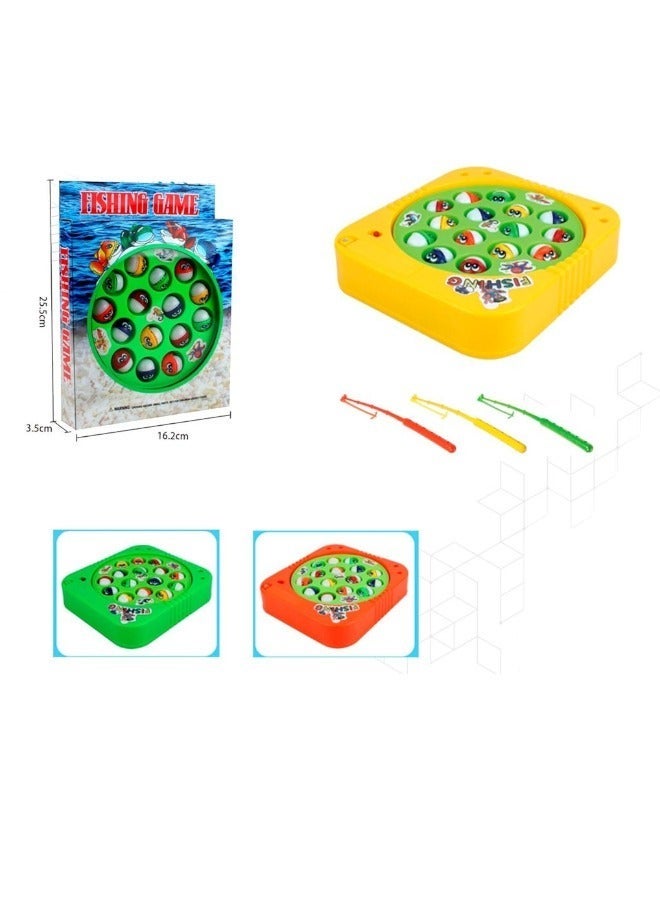Toy Box BO Fish Catcher Game for Kids - 15 Fishes With Rotating Pond And Fish Catching Rods Random Color - Image 2