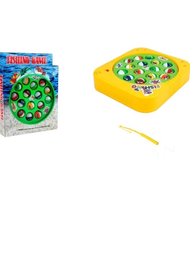 Toy Box BO Fish Catcher Game for Kids - 15 Fishes With Rotating Pond And Fish Catching Rods Random Color - Image 1