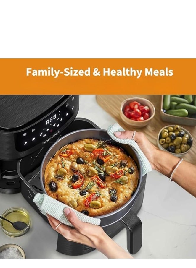 Digital Air Fryer Oven With Clear Window And Internal Light,Cooking with Rapid Air Convection Technology,Crisp Results,12 Program 6.5L Capacity1500 Waat