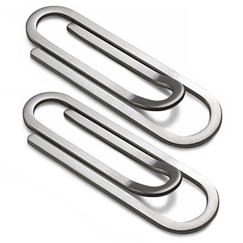 CKLT Paper Clip, Cash Clip, Perfect for Study & Work Use, Stainless Steel, Durable and Reliable Office and Study Essentialr Clip - Image 1