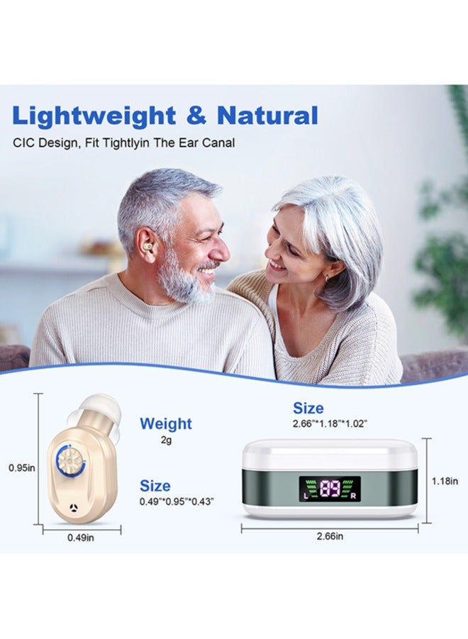 chiteng Hearing Aid Device for Adults Seniors, Hearing Aid Rechargeable Sound Amplifier with Noise Cancelling - Image 3
