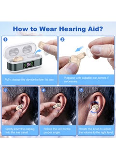 chiteng Hearing Aid Device for Adults Seniors, Hearing Aid Rechargeable Sound Amplifier with Noise Cancelling  - Image 4