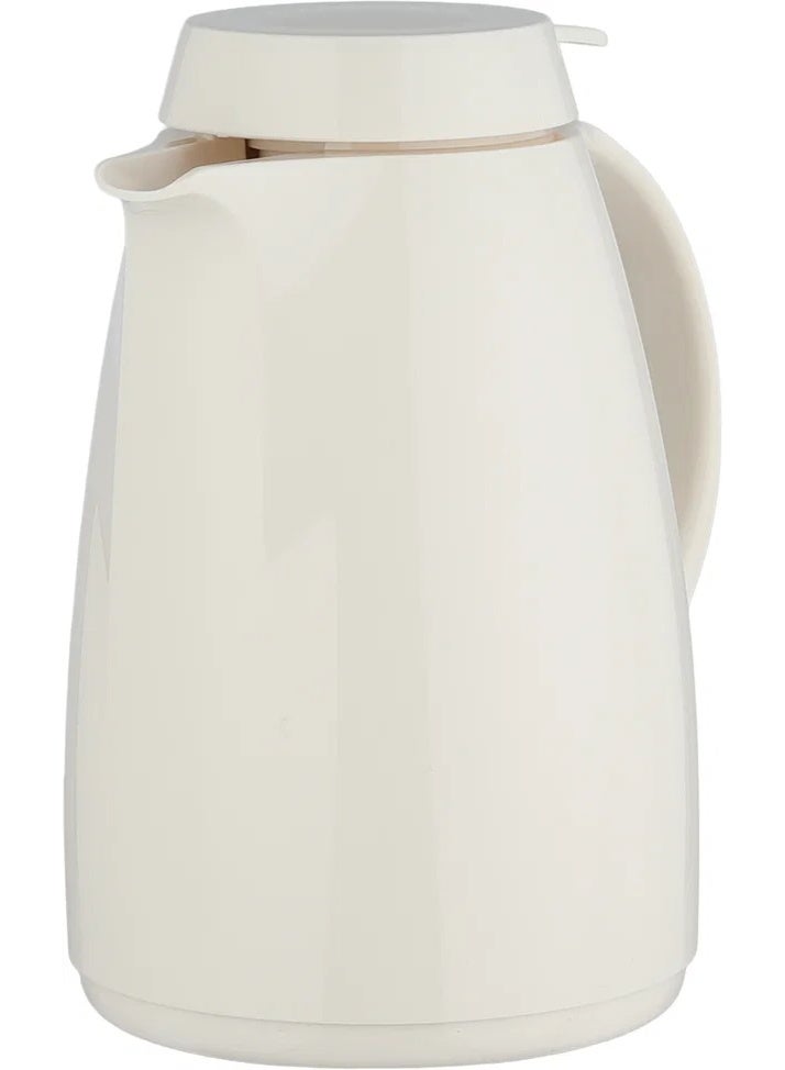 helios Thermos, 1 liter, glass inner container, squeeze bottle - creamy - Image 3