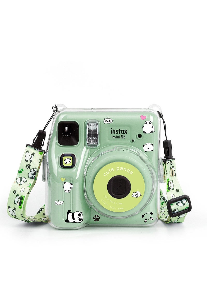 Clear Case Compatible with Fujifilm Mini SE Protective Camera Case with Upgraded Photo Storage Pocket/ DIY Sticker/ Mini Frames/ Hard PC - Green  - Image 2