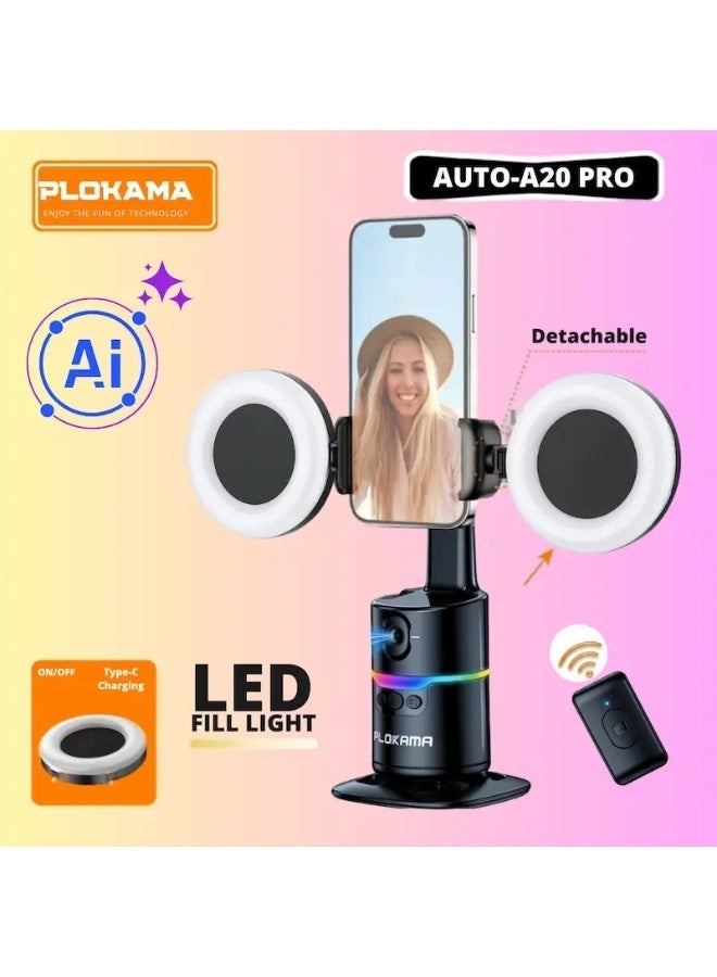 PLOKAMA AUTO-A20 PRO 360° عصا سيلفي ذكية مع مثبت صور – لقطات مثالية في كل مرة - Image 4