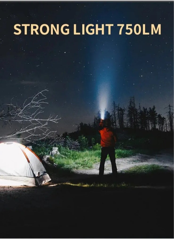 AROAQ Mini Flashlight, Multifunctional Three Eyed Bright Flashlight, Ipx4 Waterproof Portable Handheld Torch With Clip, Rechargeable Durable Pocket Flashlight For Camping Hunting, (1pc, Yellow)  - Image 3