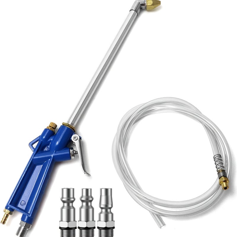 2 Pcs 2in1 Air Blow Gun Pneumatic Engine Cleaning Degreaser Sprayer With 4Ft Hose - Image 1
