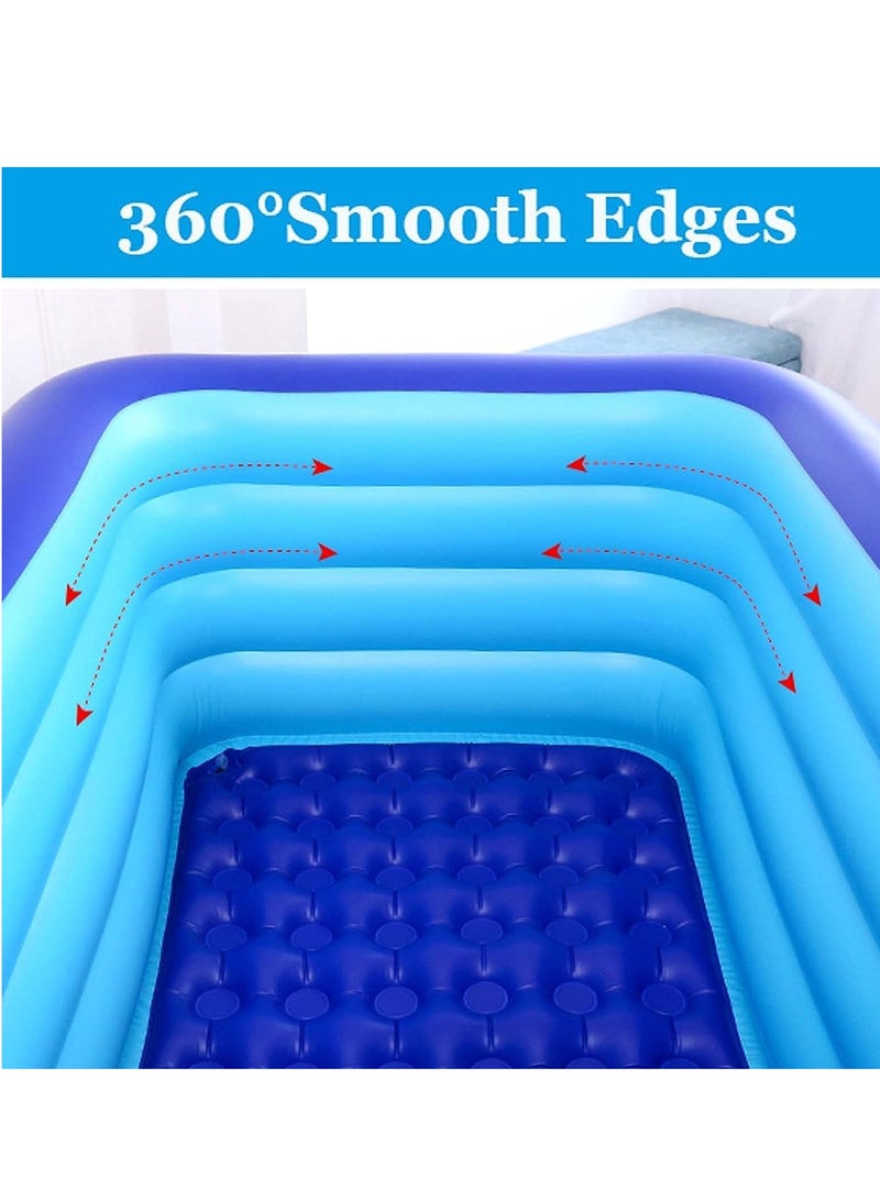 Reko Inflatable Pool Large Family Pool, Paddling Pool for Children, Inflatable Swimming Pools, Rectangular Family Pool - Image 2