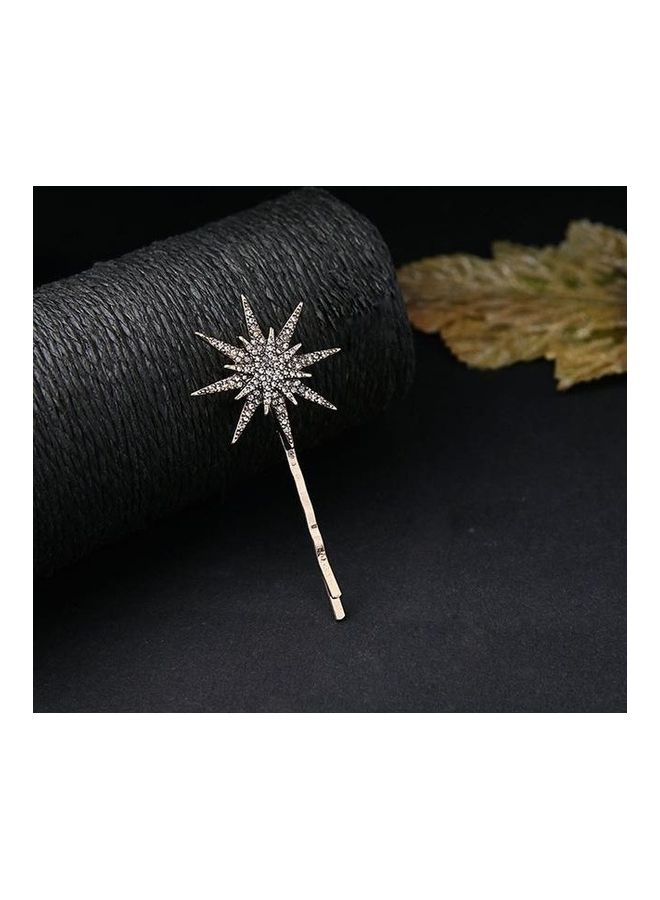 BGM Star Moon Rhinestone Hair Clip Big star