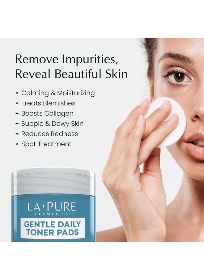 LA PURE Witch Hazel & Centella Daily Toner Pads - 100 Ct | Hydrating, Exfoliating & Pore Care Korean Skincare - Gentle, Alcohol-Free, with Glycerin for Sensitive Skin by La Pure Cosmetics  - Image 2
