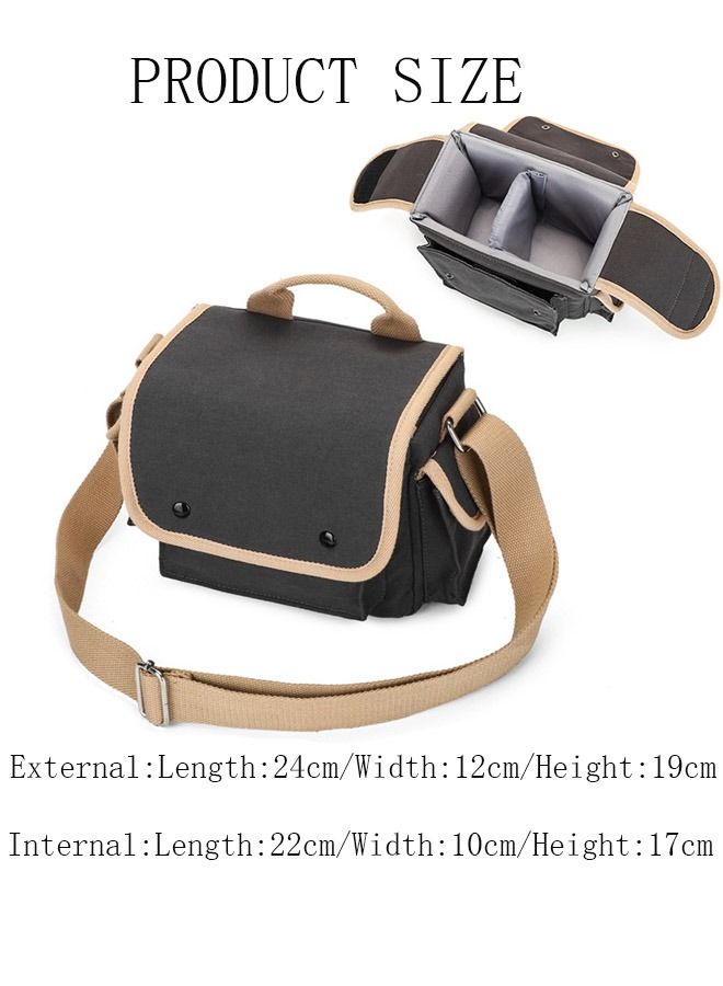 DUNISO Camera Bag Padded Camera Shoulder Bag for Photographers, Waterproof Camera Bags & Cases for SLR DSLR, Lenses, Accessories  - Image 4