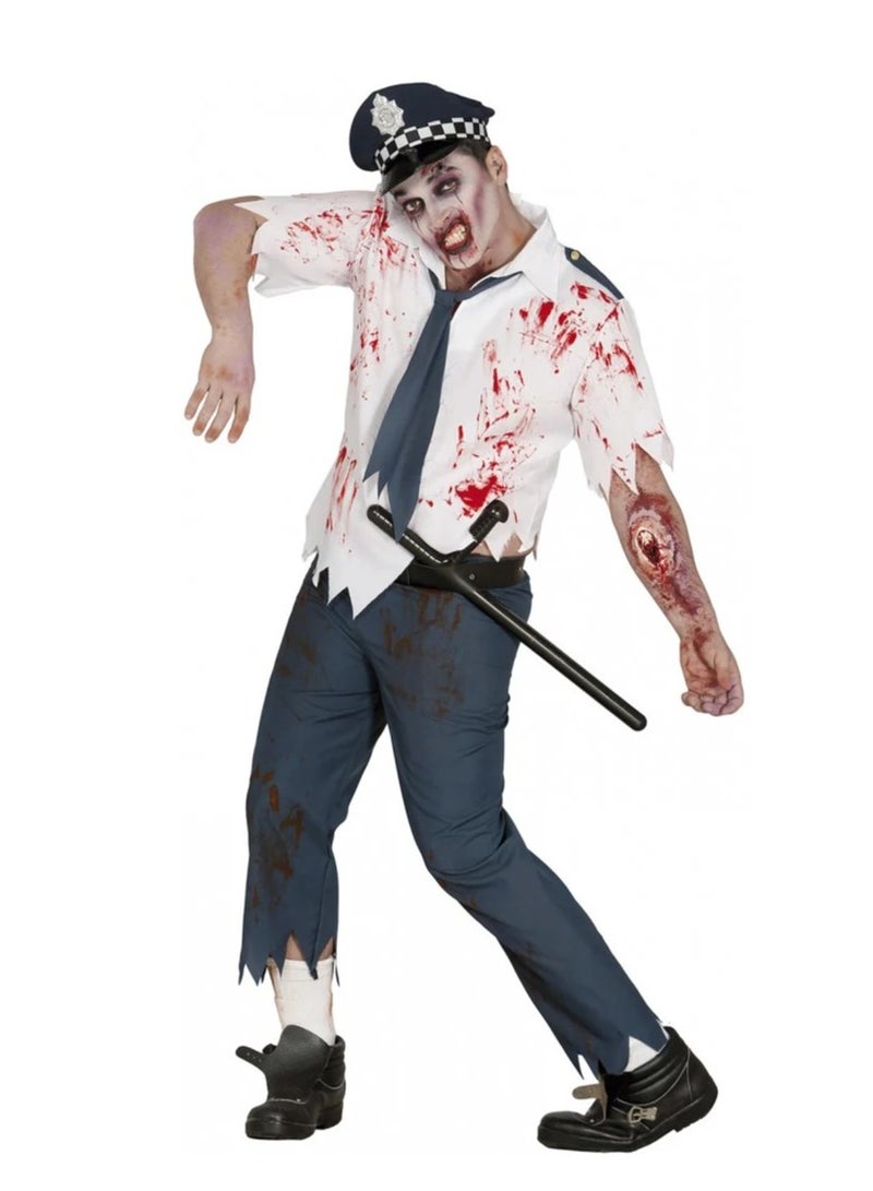 Fiestas Guirca ADULT ZOMBIE POLICEMAN