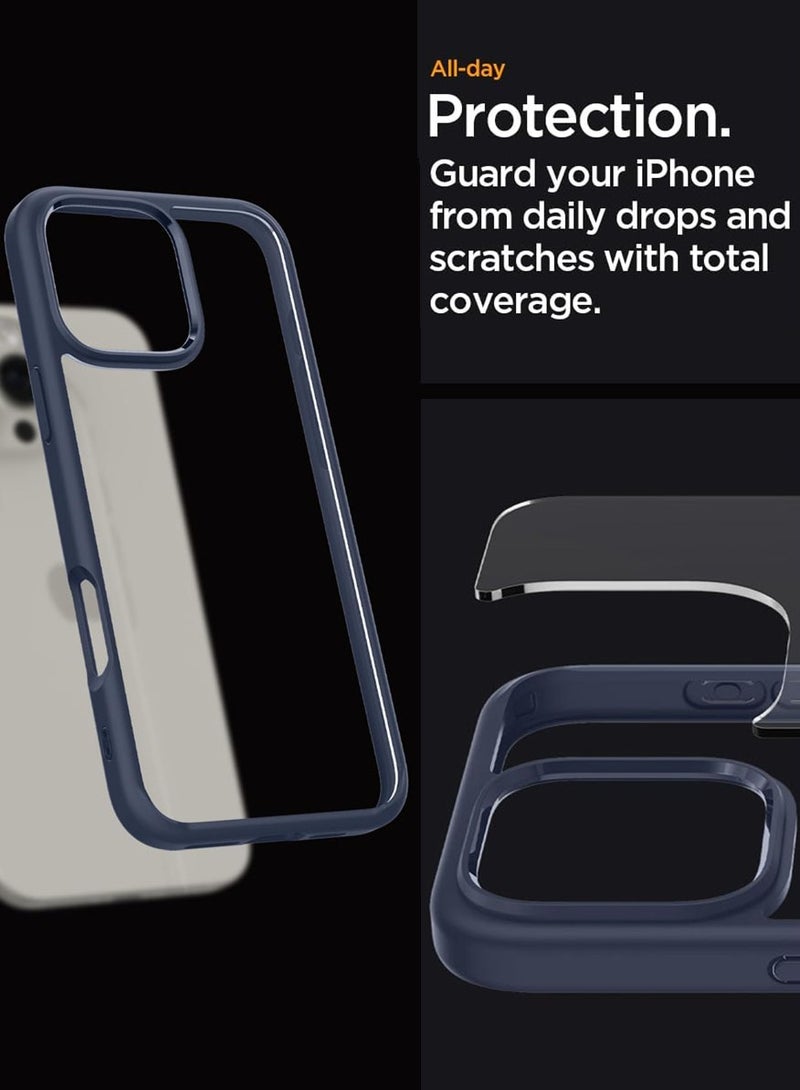 Spigen غطاء حماية ألترا هايبرد لهاتف آيفون 16 برو ماكس (2024) - أزرق داكن - Image 3