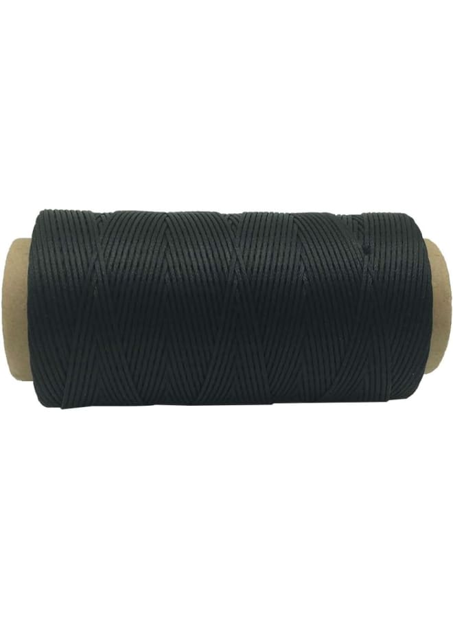 260 Metres of Leather Waxed Thread for Chiselling Shoes 1 mm Black  - Image 2