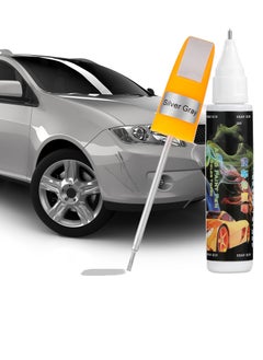 4 Pack Car Scratch Repair Kit - 2 in 1 Touch Up Paint Pen for Deep & Minor Scratches, Easy Car Scratch Remover, Grey Color