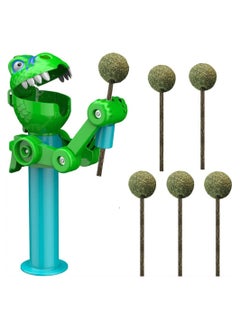 SYOSI Dinosaur Lollipop Holder, Cat Mint Lollipop, For Cat, Pet Interactive Toy