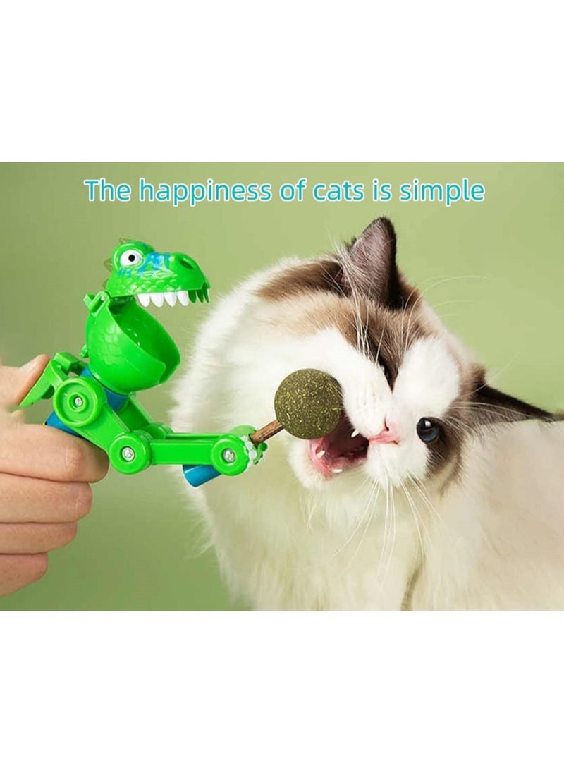 SYOSI - SYOSI Dinosaur Lollipop Holder, Cat Mint Lollipop, For Cat, Pet Interactive Toy - Image 1