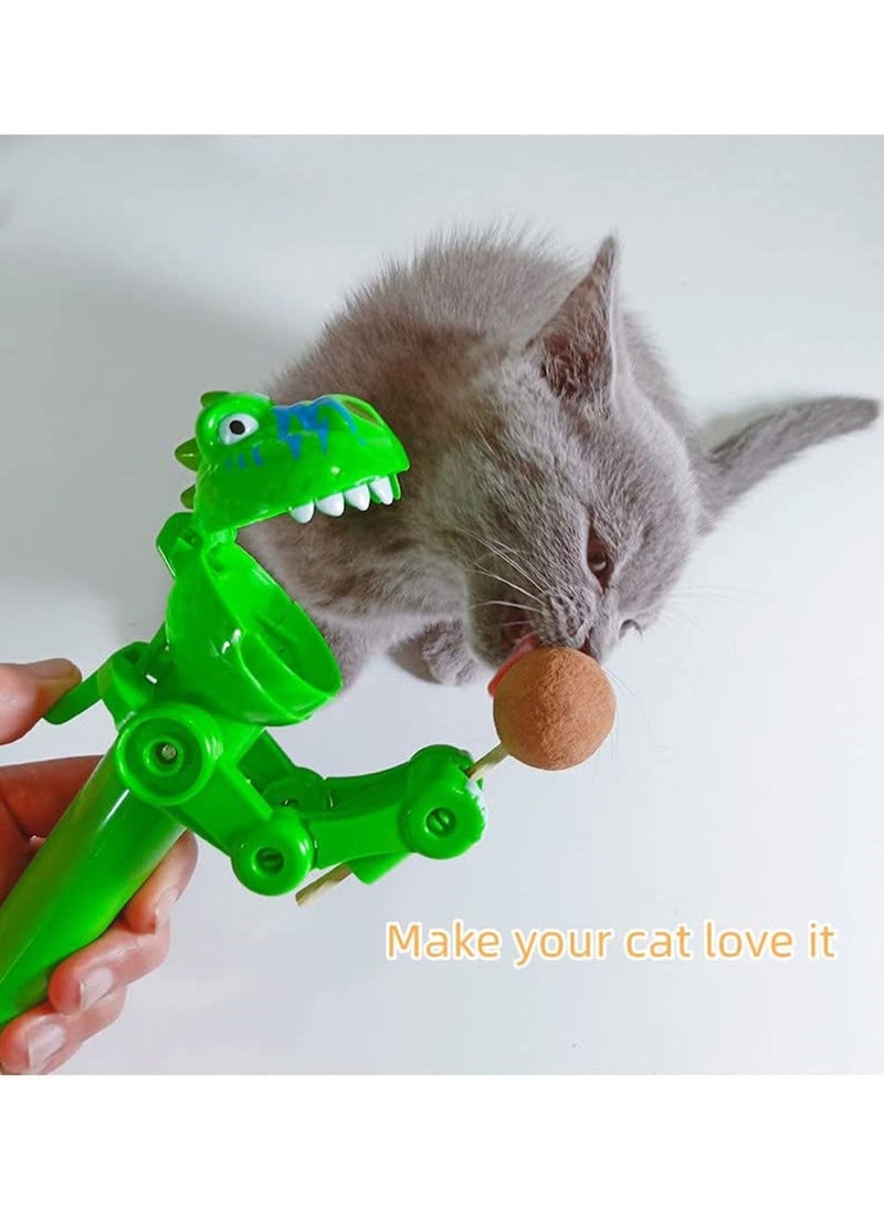 SYOSI - SYOSI Dinosaur Lollipop Holder, Cat Mint Lollipop, For Cat, Pet Interactive Toy - Image 1
