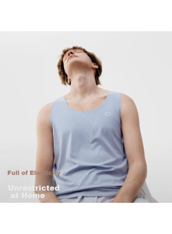 Bananain Cotton 301h Men's Sling Vest Seamless Adjustable Home Sleepwear 60s Cotton Breathable Undershirt - Image 3