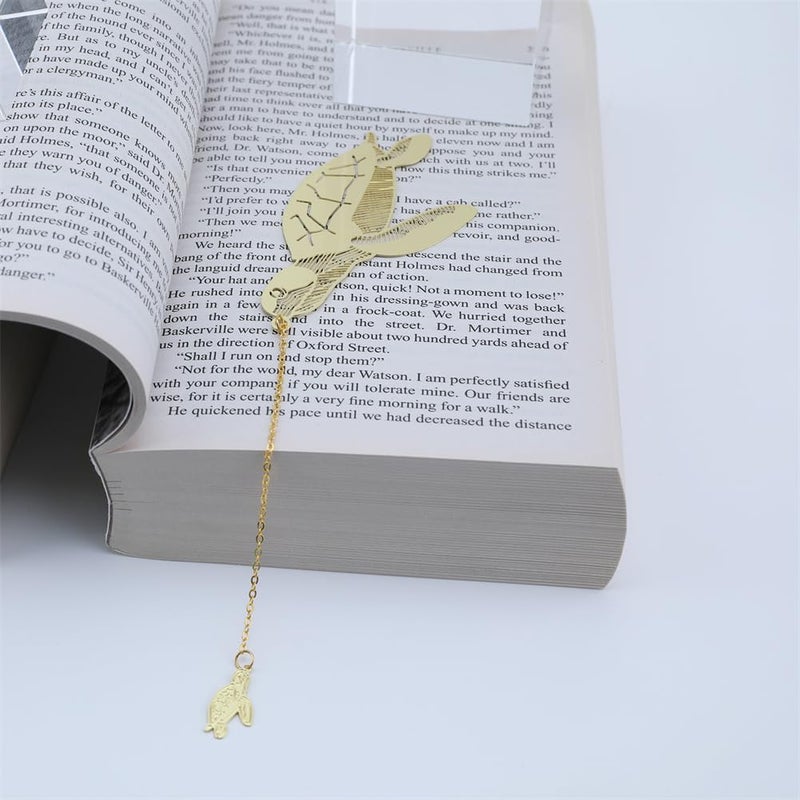 Fermus 6 Pack Metal Animal Bookmarks With Chain  Golden Hollow Bookmark Gift For Book Lovers  Writers  Readers  Children  Teens  Men  Women  Adults - Image 3