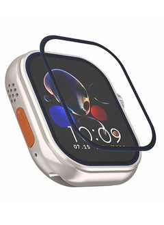 Generic Apple Watch Ultra 49mm Glass Screen Protector - Black/Blue  - Image 2