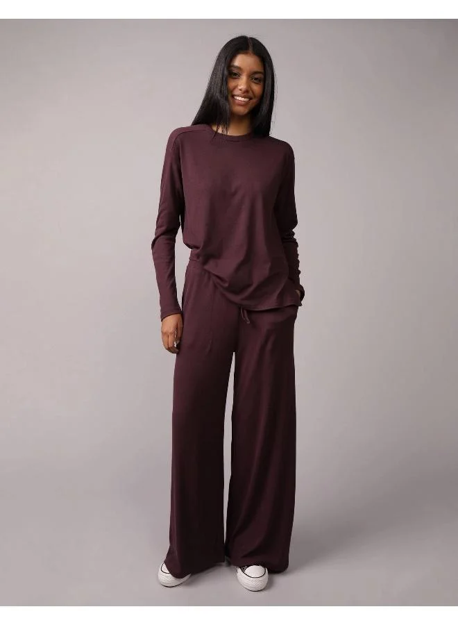American Eagle AE Plush Long-Sleeve T-Shirt