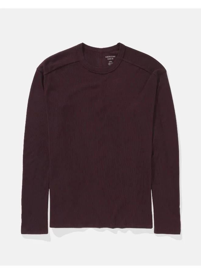 American Eagle AE Plush Long-Sleeve T-Shirt