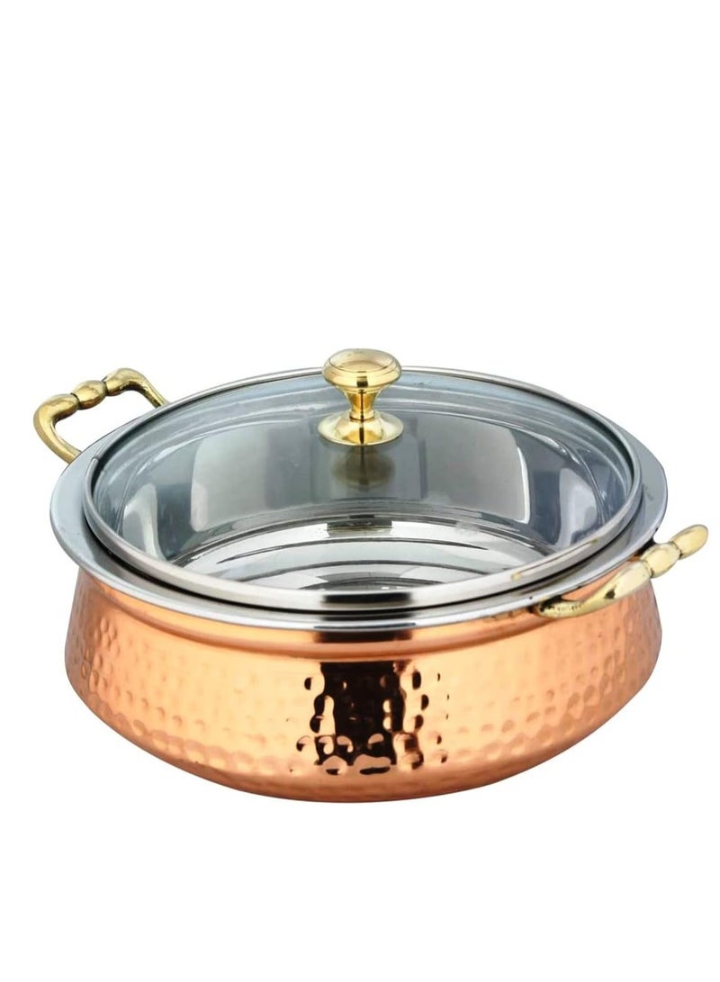 Bin Shihon high quality hammered copper serving pot Available in several sizes - Image 1