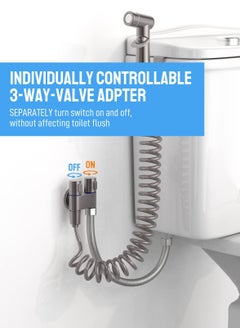 Bidet Sprayer for Toilet, Handheld Sprayer Attachment with Hose for Feminine Wash, Baby Diaper Cloth Washer and Shower Sprayer for Pet, Wall or Toilet Mount(Grey) - pzsku/ZFEFF982FBFC3E718D4AAZ/45/_/1680587750/82e28cd3-7846-4979-b42c-d41c34c45690