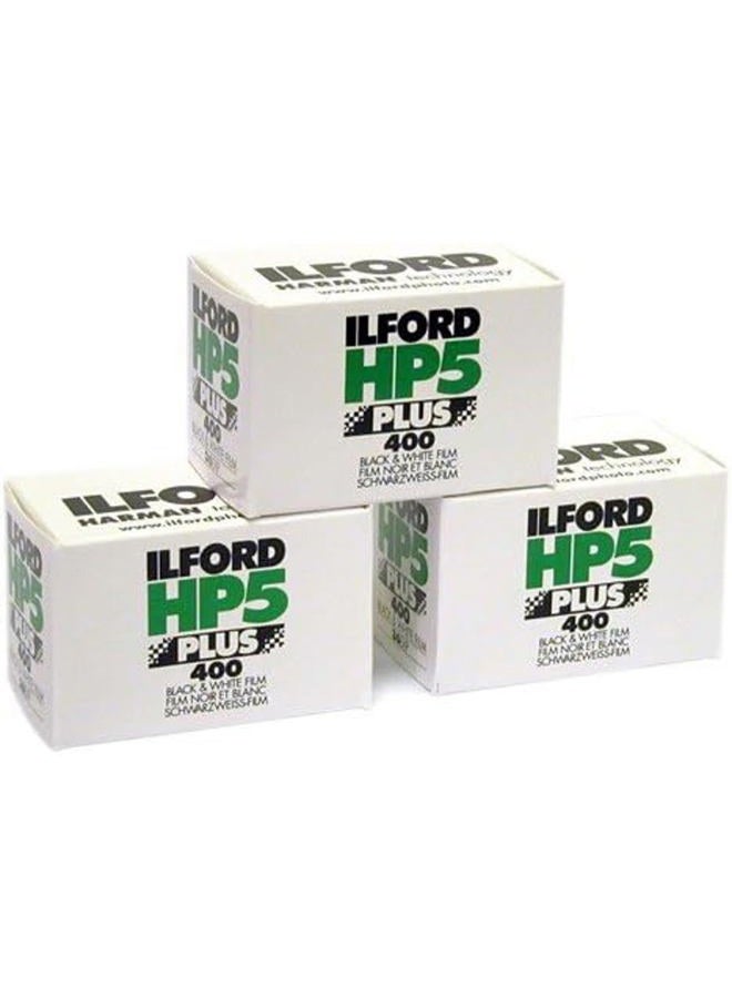 Ilford فيلم HP-5 بلس 400 35 مم أسود وأبيض احترافي، ISO 400، 24 تعريض، عبوة 3 - Image 1