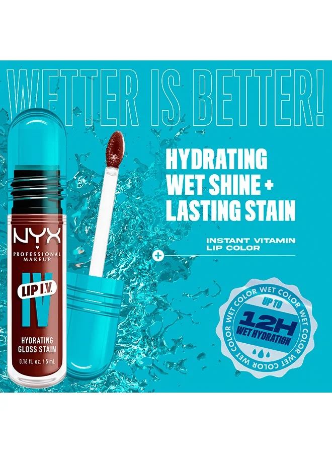 NYX PROFESSIONAL MAKEUP Lip IV Hydrating Gloss Stain – Mocha We Met