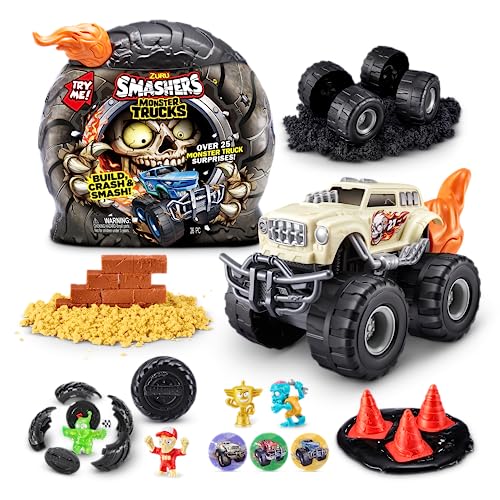 ZURU SMASHERS Smashers Monster Truck Surprise Skull Truck by ZURU Boys with 25 Surprises Collectible Monster Truck Surprise Smash Slime Sand Compounds Discovery - Image 1