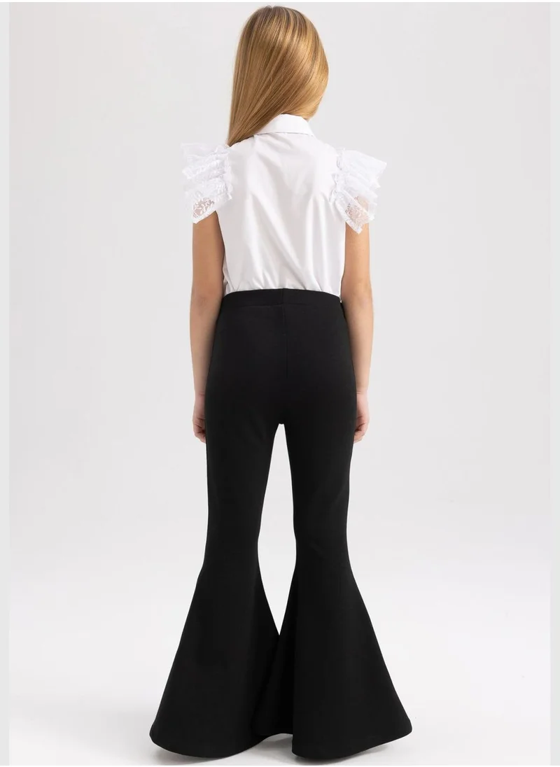 ديفاكتو Girl Flare Fit Knitted Trousers