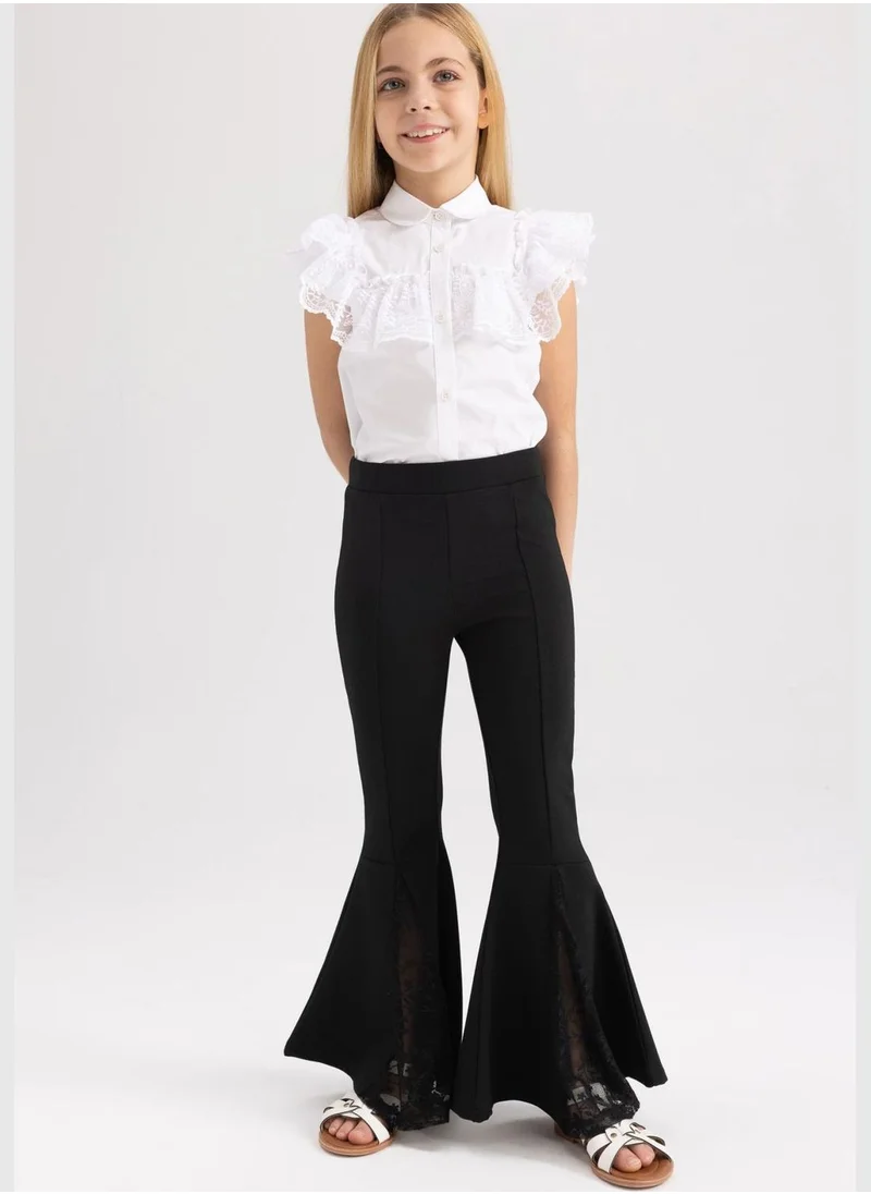ديفاكتو Girl Flare Fit Knitted Trousers