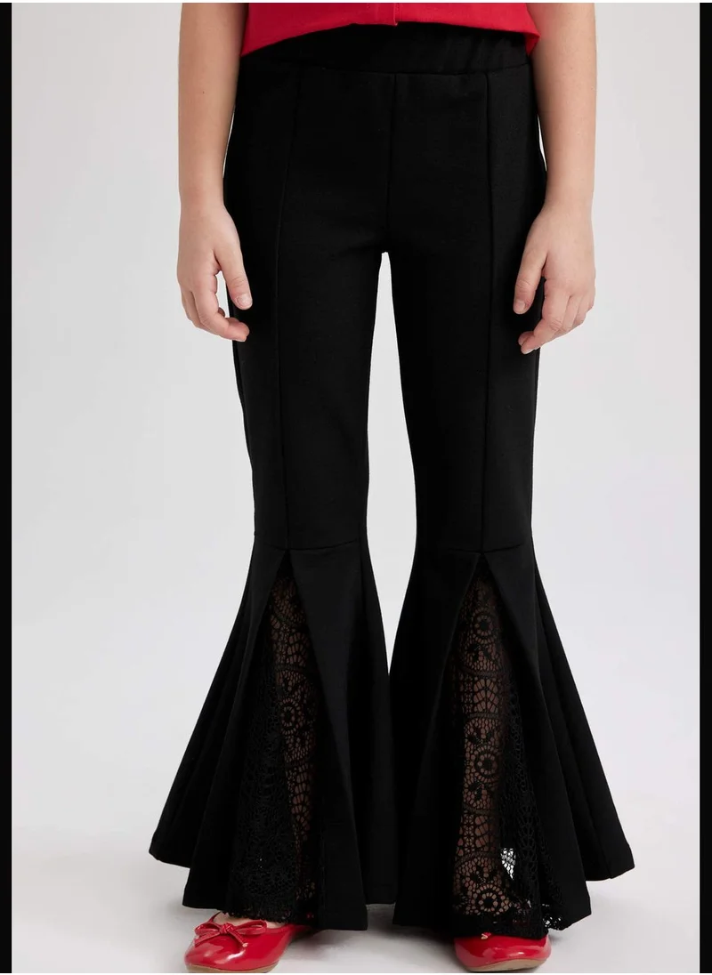 ديفاكتو Girl Flare Fit Knitted Trousers