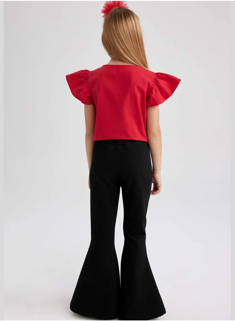 ديفاكتو Girl Flare Fit Knitted Trousers